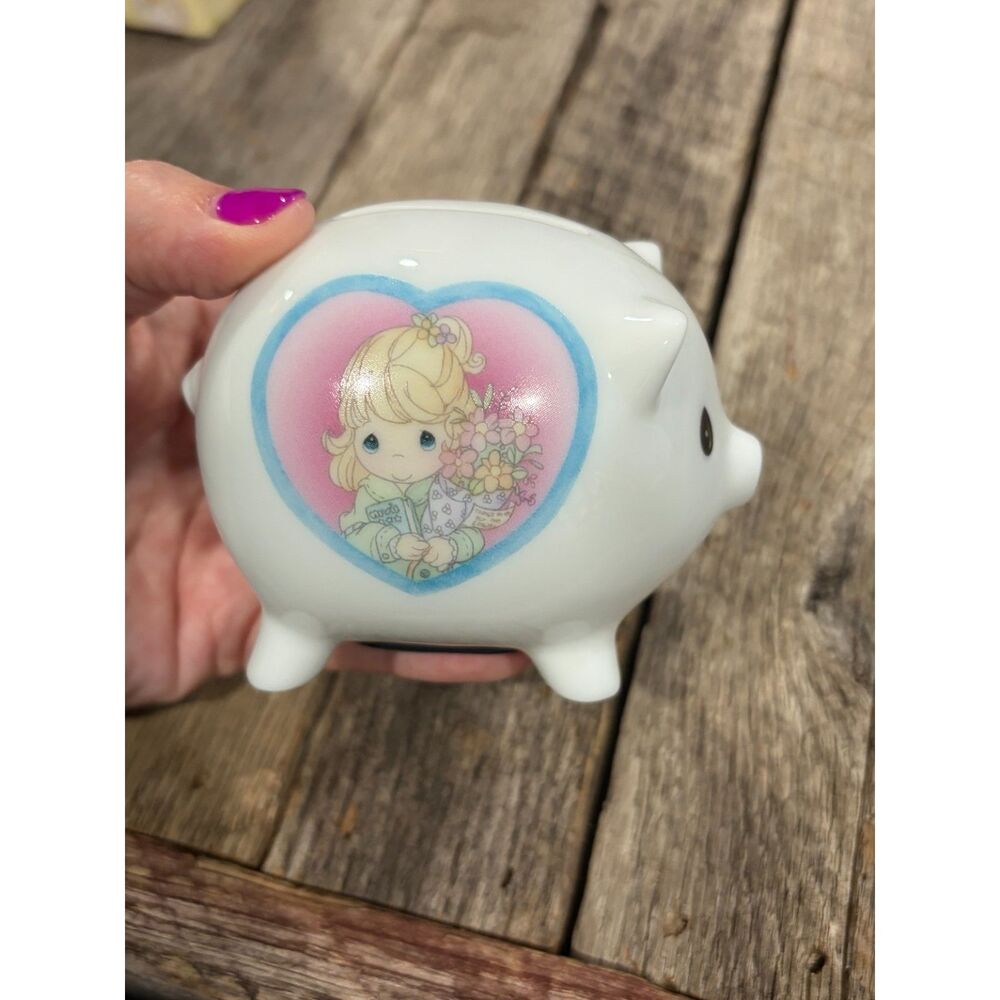 Precious Moments Collectors Club Piggy Bank 104832 2001 Enesco w/ Box